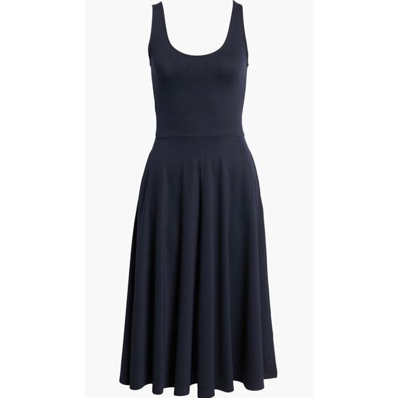 LEITH Pink Stretch Knit Midi Dress Size Small - Picture 5 of 5